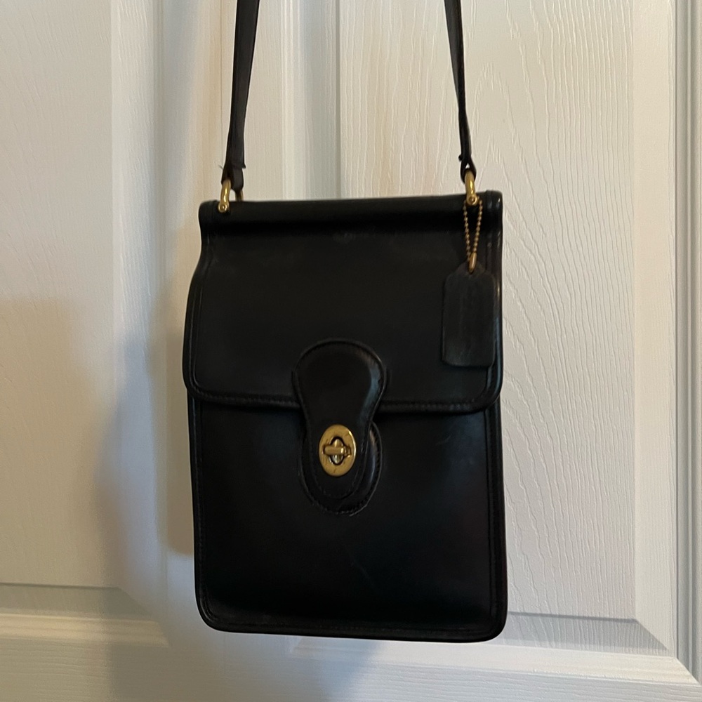 Coach Black Leather Vintage Bag